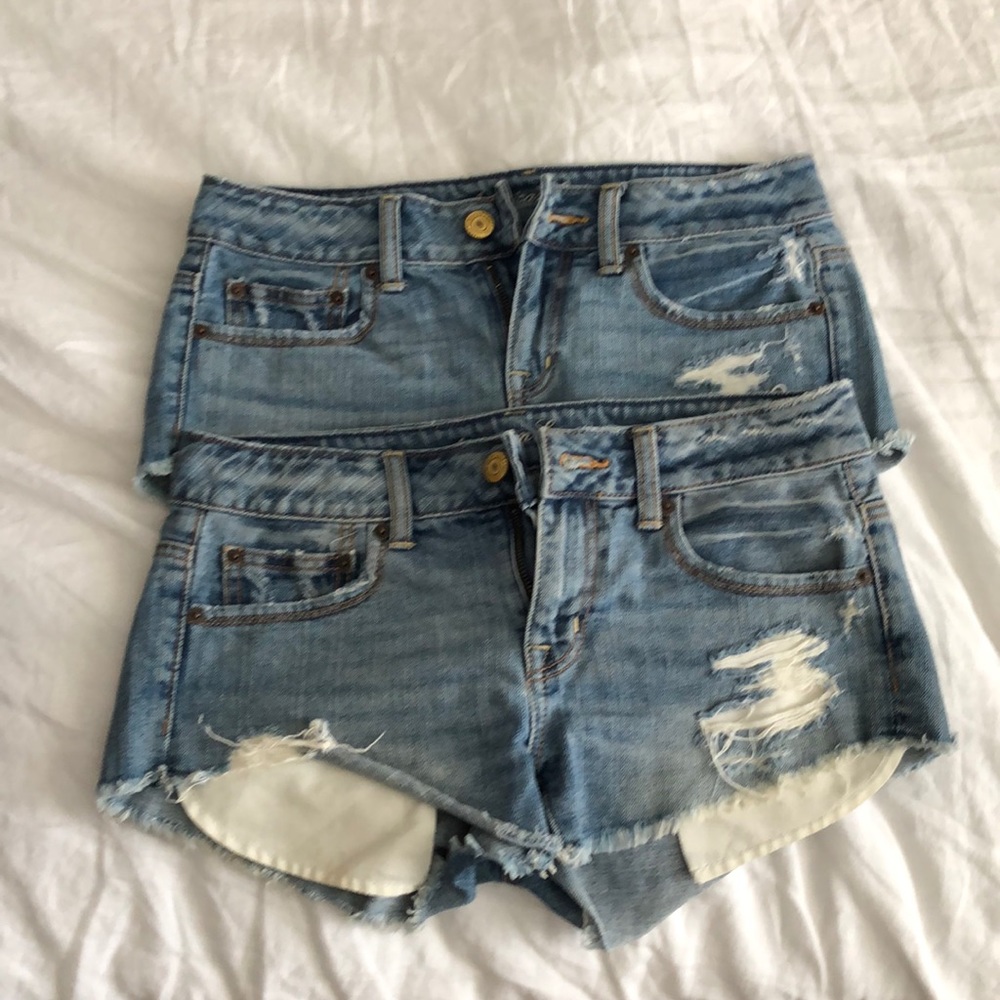 Ae cutoff jean shorts
